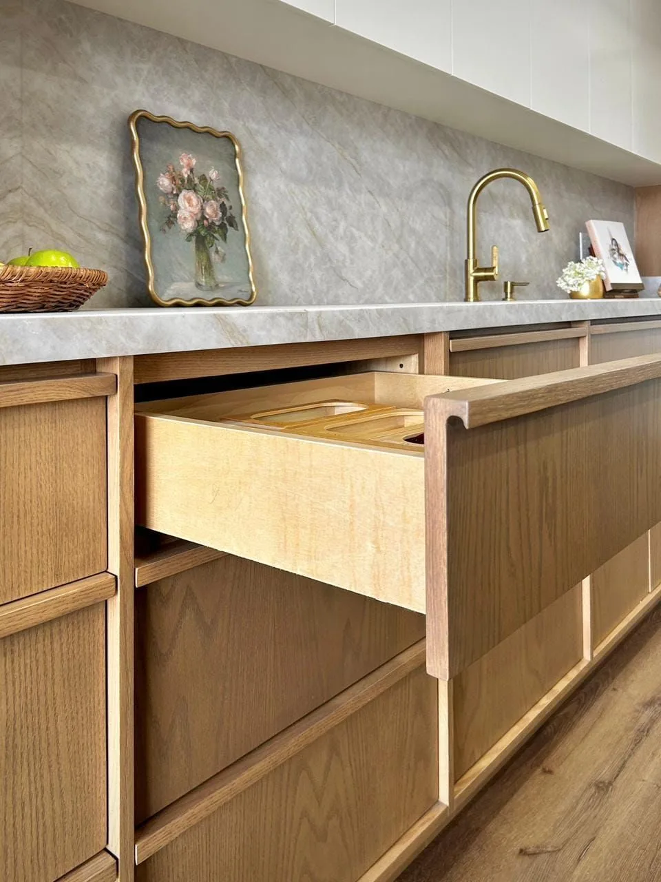 Cocina Inset con Bastidor — cocina integral a medida fabricada en Tijuana