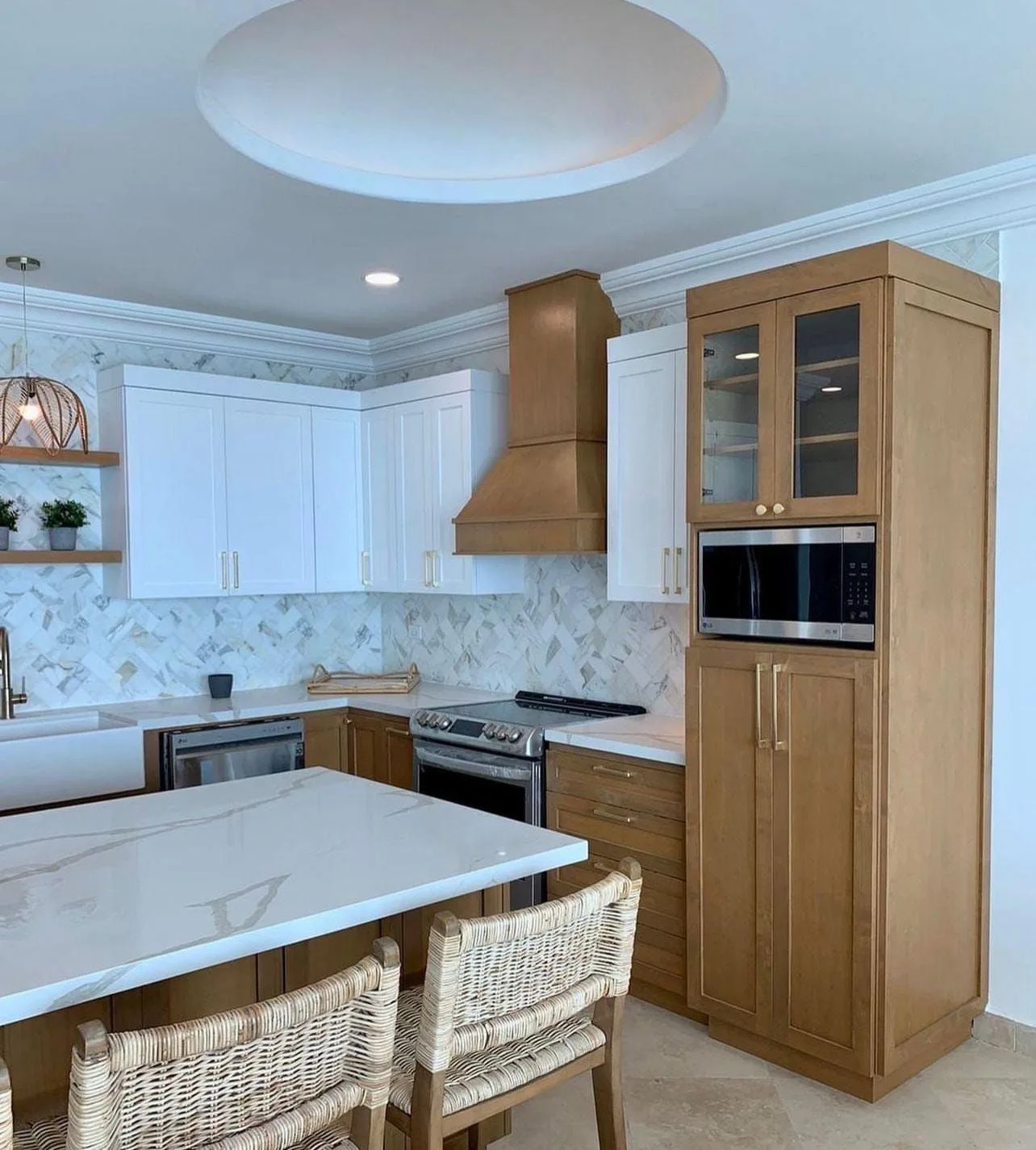 Cocina Shaker Regular — cocina integral a medida fabricada en Tijuana